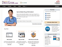 Tablet Screenshot of drugguide.com